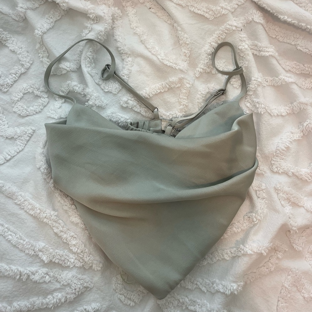 Sophia crop top, cowl neck crop top size medium Mable